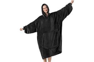 FestiCorp Oversized Blanket Hoodie for Adults - Extra Long Wearable Sweatshirt with Giant Sleeve, Hood and Pocket