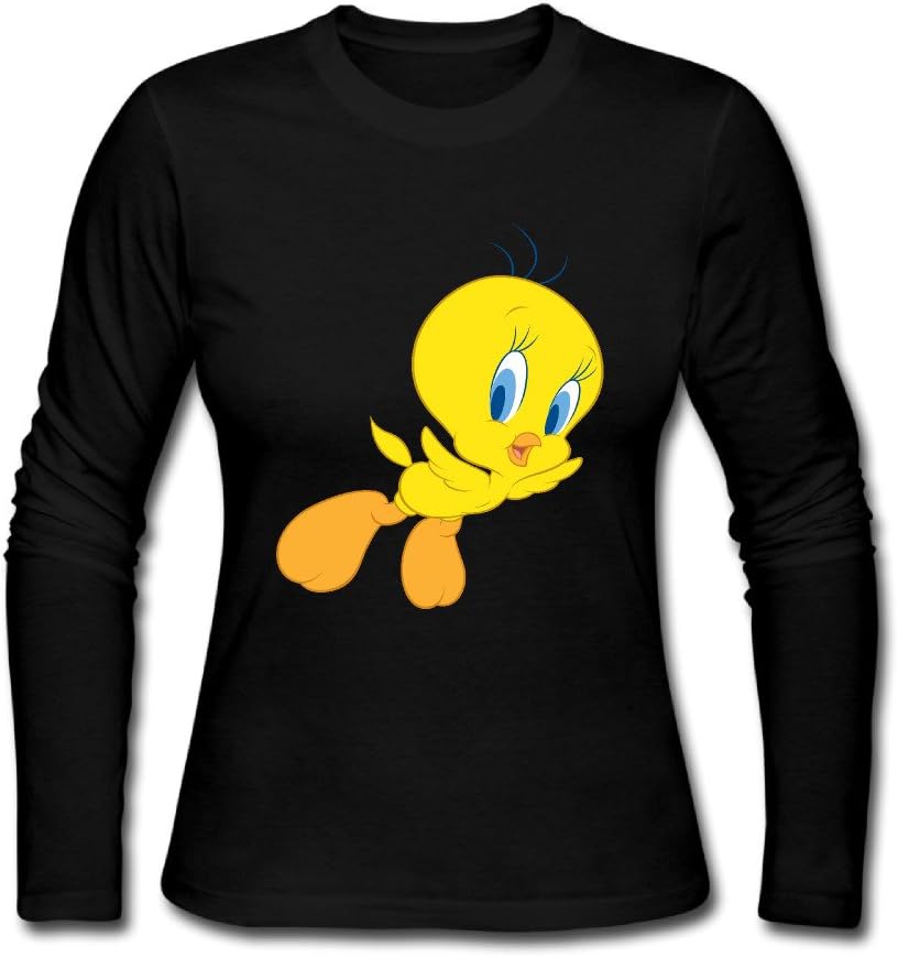 Womens Occation Normal Fit Tweety Bird Looney Tunes Long Sleeve T-Shirt