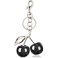 Neptniopllab Cherry Keychain and Bag Charm - Cute Cherry Charm for Handbag, Purse - Perfect for Birthday, Christmas