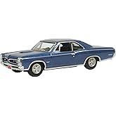 Oxford Diecast 1966 Pontiac GTO Fontaine Blue Metallic 1/87 (HO) Scale Diecast Model Car 87PG66001
