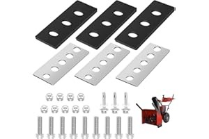 Premium 304 Stainless Steel Snow Blower Impeller Upgrade Kit – 3/8" Thick 3-Blade Universal Set – Enhances 2-Stage Snow Throw