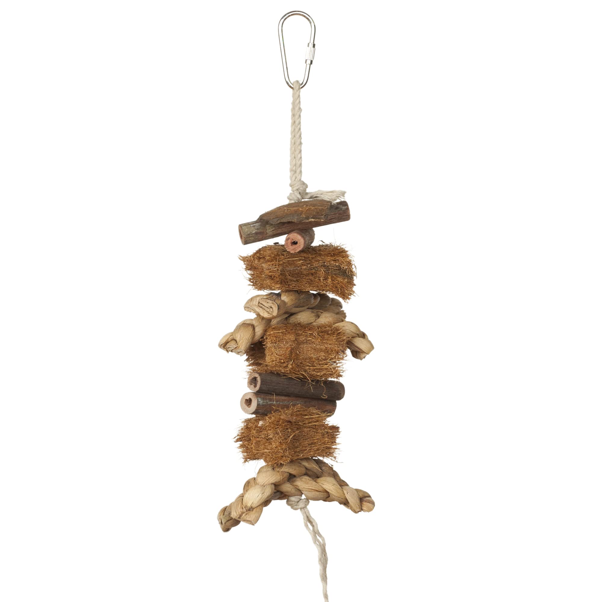 Prevue Hendryx 62803 Naturals Coco Rope Mini Bird Toy, 8 x 2.5 (Pack of 12) Image