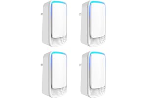 VTAR 4 Pack Plug-In Negative Ion Ionizer for Home, Office, Kitchen, Bedroom, Bathroom - Filterless, Quiet Operation, Portable Mini Air Cleaner