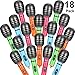 18 Pieces Inflatable Microphones Toys Set Plastic Colorful Microphone Toys for Kids Stage Christmas Birthday Party Favor Gift Supplies
