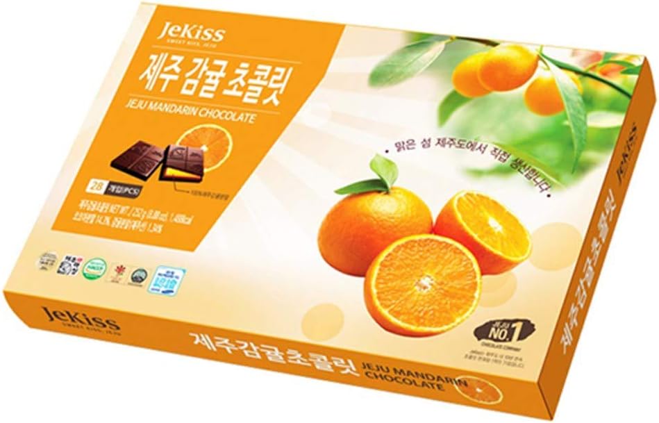 Jekiss Jeju Mandarin Chocolate 252g 제키스 제주감귤 초콜릿