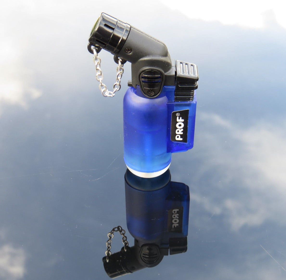 Angled Turbo Jet Flame Windproof Lighter Pick Colour Red Green Black