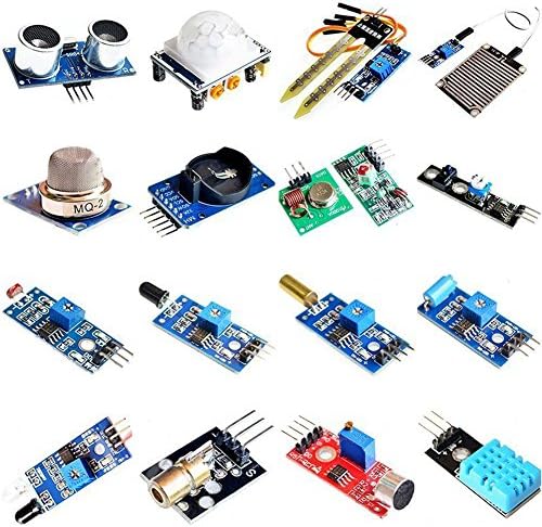 Anglink Raspberry Pi 3 DIY Arduino UNO Modules Sensor Set Starter learning Lab Kit (16 in 1) with Tutorial For Beginners