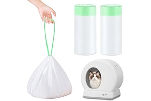 DANHMAO MeoWant Cat Litter Box Liners,80 Count Self-Cleaning Cat Litter Box Bags for MeoWant MW-SC01 Automatic Cleaning Cat Litter Box Liners