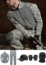 SANYETS Tactical Suit,Military Pants and Shirt,Cap