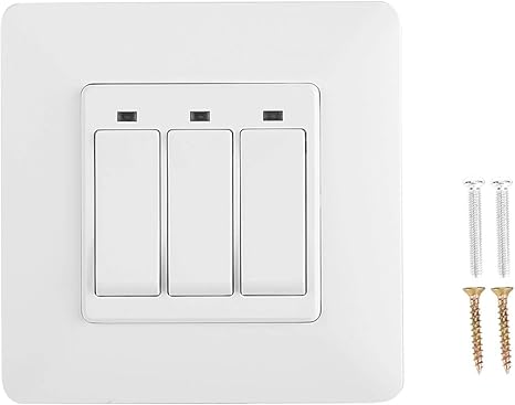 Smart Switch 100 240V WiFi Phone Control remoto Interruptor de pared de alta resistencia para AlexaGoogle HomeIFTTT EU Plug3 keys