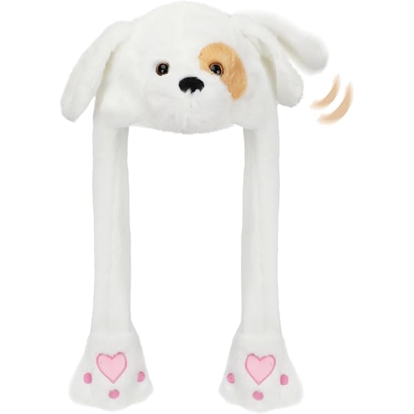 LED Duck Hat With Moving Ears - Plush Glowing Trapper Hat For Kids, Cosplay, Parties