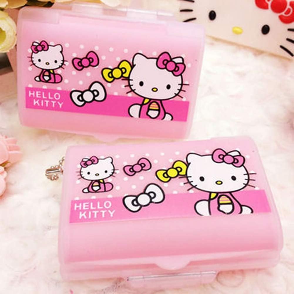 New Double Layer Multifunctional Cute Cartoons Pill Organizer Box