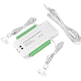 Copgge 16 Channel LED Motion Sensor Stair Light Controller Automatic Stairway LED Controller Light Step Lighting Controller System Speed Brightness Adjustable (16 Channels)