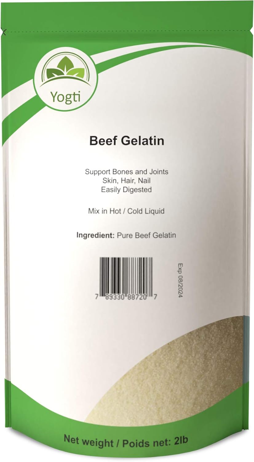 Yogti pure beef gelatine Powder 907 gram Amazon.ca Health & Personal Care