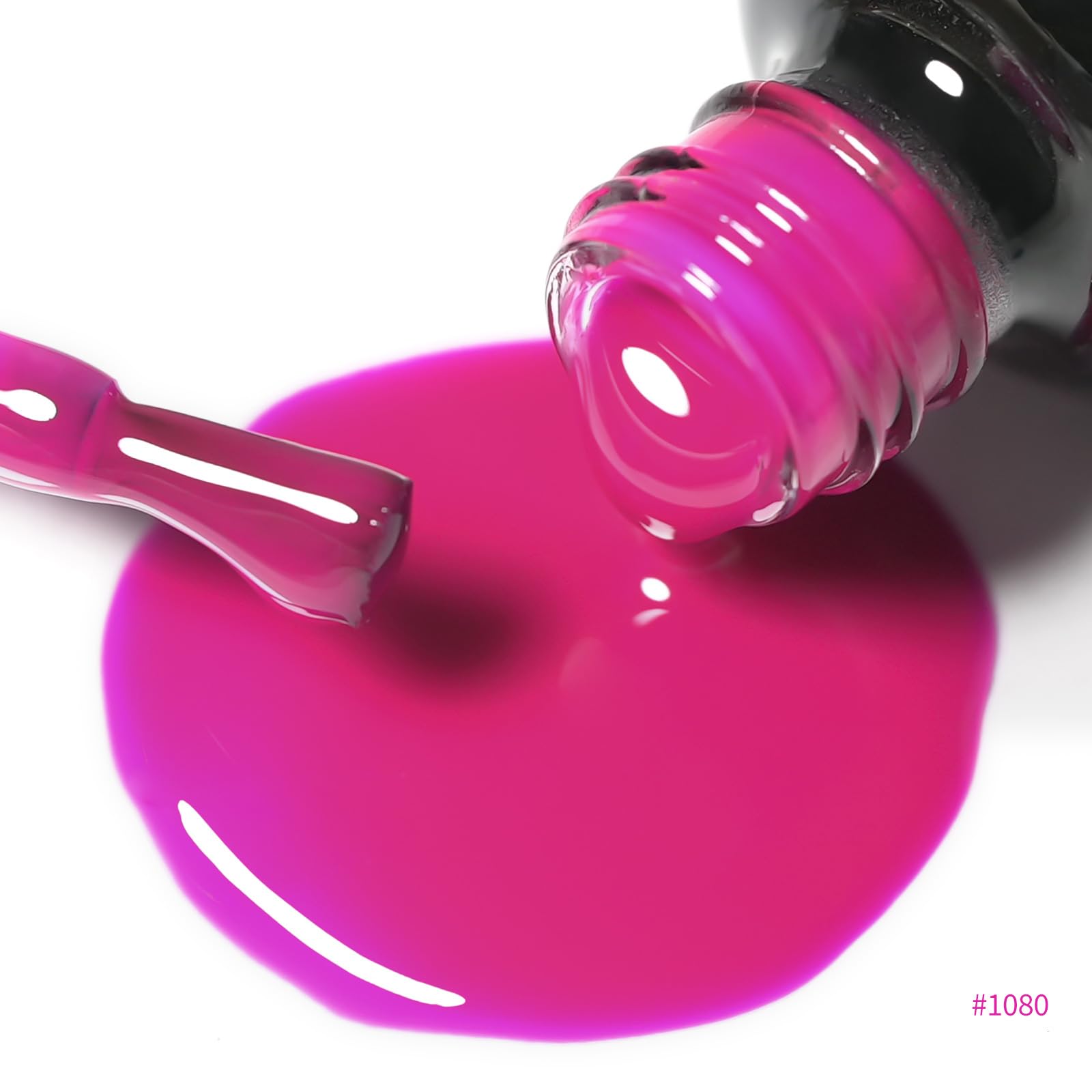 VENALISA Purple Gel Nail Polish, 12ml Purple Gel Polish Neon Dark Purple Color Soak Off UV LED Nail Gel Polish Nail Art Starter Manicure Salon DIY at Home, 0.43 OZ - Image 2