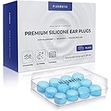 Ear Plugs for Sleeping, Silicone Moldable Reusable Waterproof Sound Blocking for Swimming, Travel, Snoring, Studying, Concert