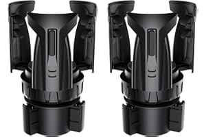 ZEYITIAN Automatic Car Cup Holder Expander, Auto-Lock Cup Holder Extender Adapter, Universally Fits Yeti, Hydro Flask, Nalgene, Stanley 15-64oz, Most Coffee Mugs, Bottles & Cups. (2, cup02)