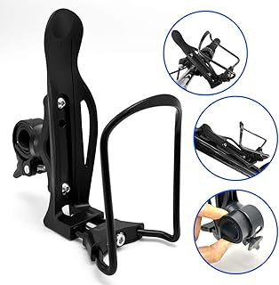 jiankun Einstellbare Fahrrad Flaschenhalter, Leichte Aluminiumlegierung Fahrrad Flaschenhalter mit Lenkerhalterung
