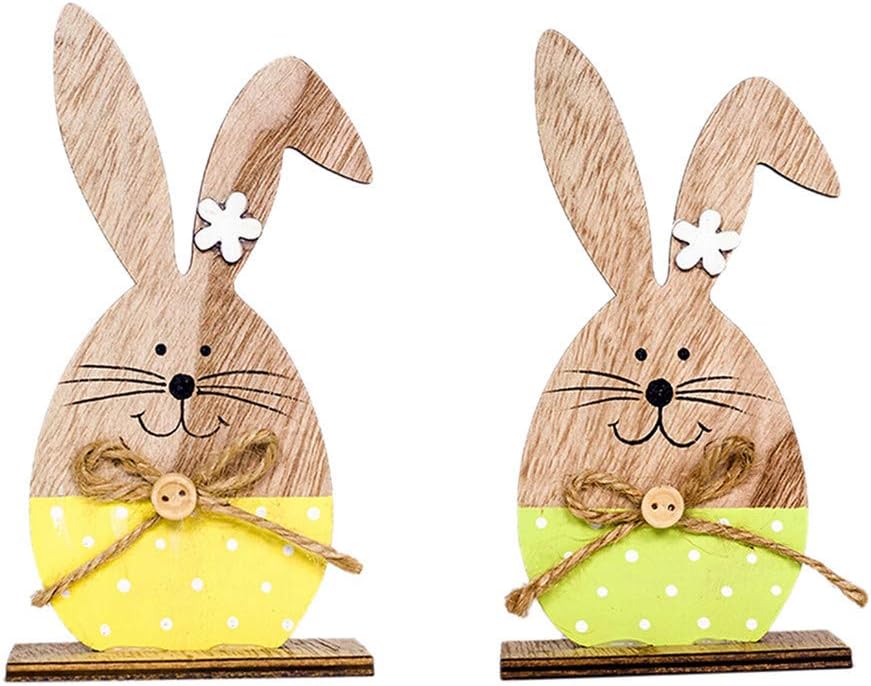 MiMiey Nordische Ins Ornament Ostern Holz Kaninchen Dekoration