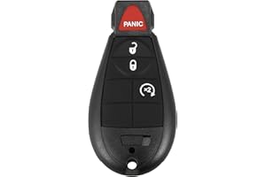 X AUTOHAUX Replacement Keyless Entry Remote Car Key Fob GQ4-53T 433Mhz for Dodge for Ram 1500 2500 3500 2013-2018 4 Buttons w