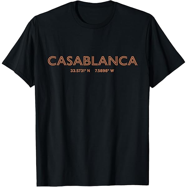 Amazon.com: CASABLANCA MOROCCO T-Shirt : Clothing, Shoes