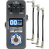 Valeton GP-5 Compact Multi-Effects Processor Pedal - SnapTone Plus IR Loader, 100+ Effects, Bluetooth, USB Audio Interface Built-In Chromatic Tuner 3 Patch Cable Bundle