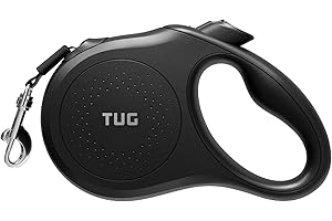 TUG Quest Retractable Dog Leash Medium Black