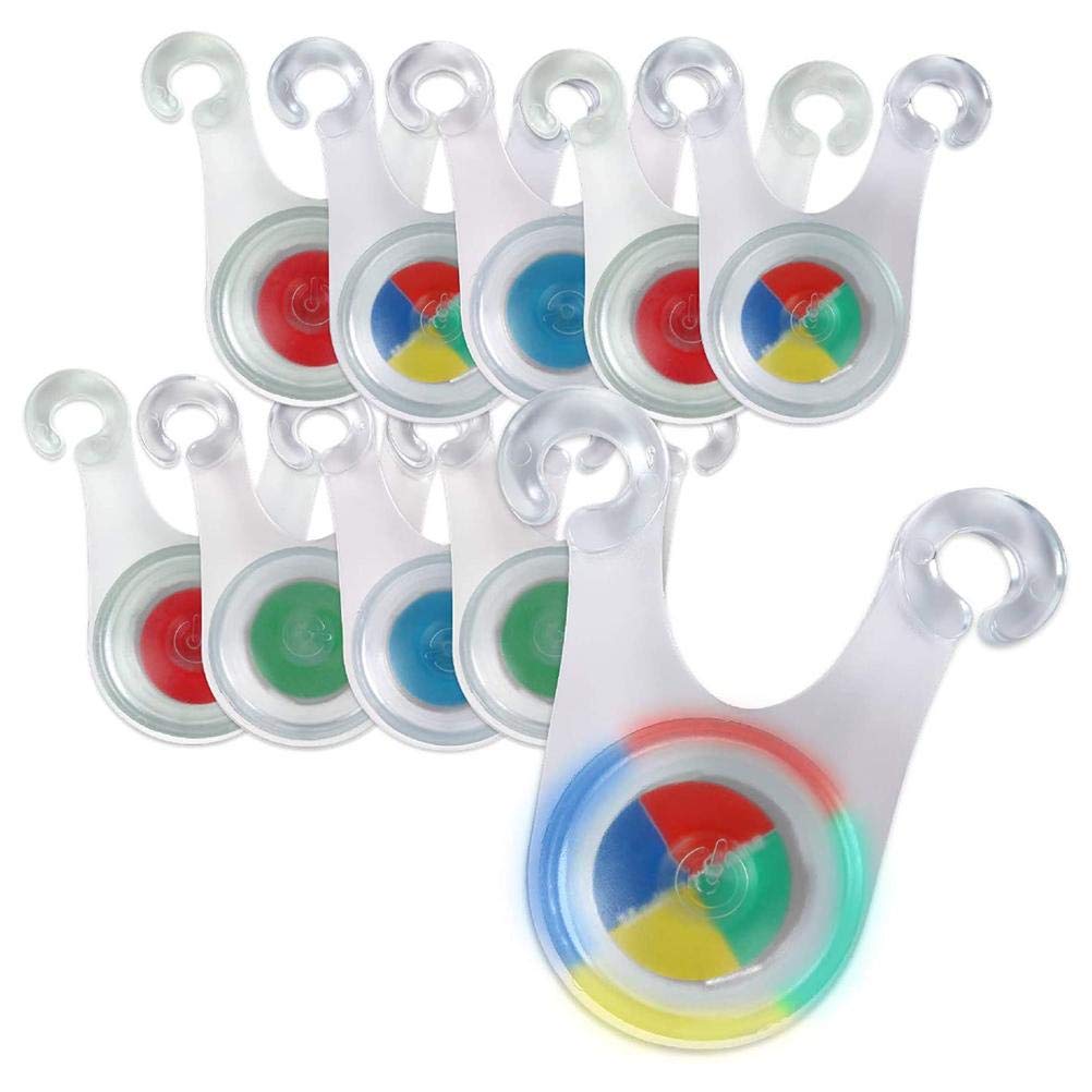 Leikar Camping Hanging Lamp, 10Pcs Waterproof LED Tent String Rope Guard Lights Mini Outdoor Camping Warning Safety Lamp