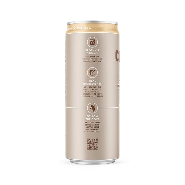 LA COLOMBE VANILLA DRAFT LATTE WITH OATMILK, 11 FL. OZ., SINGLE CAN