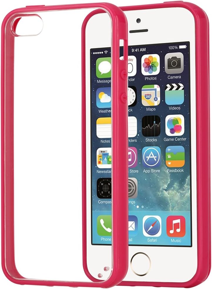 iPhone 5S Case | GearDawn | Acrylic + TPU | Ultra-Slim Protective Light-Weight Transparent Case with Shock-Absorption Bumper and Anti-Scratch Crystal Clear Back,ECO-F Packaging for Apple iPhone 5S/5