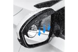 2Pcs Car Blind Spot Mirrors & Rain Visor Guard for Kia EV9 2025 2026, 360° Wide Angle, Rear View Mirrors Exterior Accessories