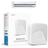 Breez Eco Smart AC Controller for Mini-Split, Window, Portable ACS (White) | WiFi Controller, Alexa, Google, Siri Shortcuts,