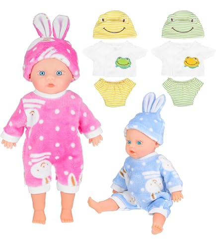 Set De Pijama Para Muñeca Reborn De 30x10 Cm, Ropa De Poliéster Con Cierre De Cinta, Otoño/invierno, Regalo Para Niñas Y Actividades Educativas