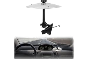 GENERIC Car Crash Cymbal Air Vent, Mini Drum Cymbal For Music Lovers, Easy Clip-On Cymbal For All Types Of Vehicles (Silver)