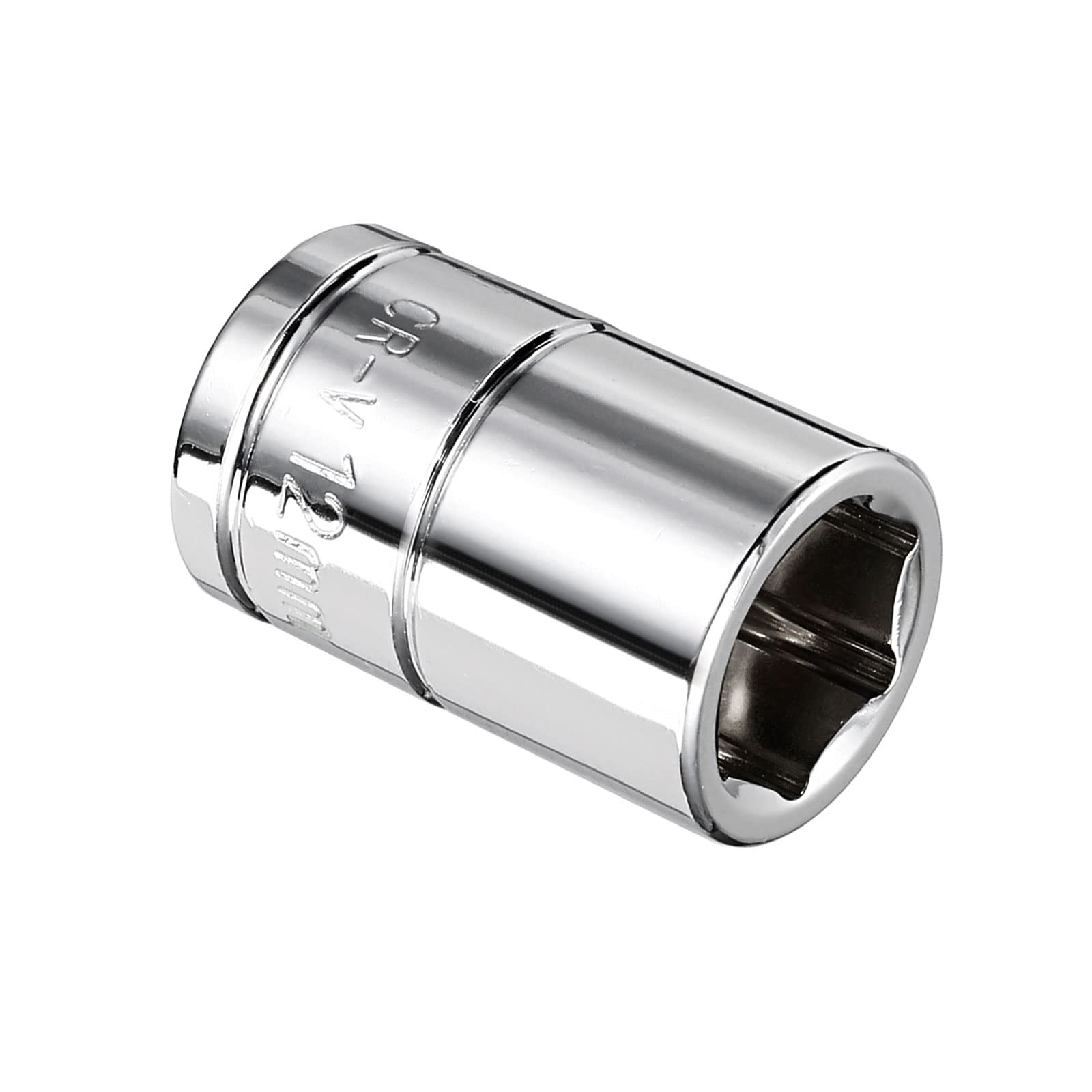 Kozelo 6 Point Shallow Socket - [3/8 Inch x 12mm] Square Drive for Car Mechanical Equipment Repair Use, CR-V Steel Metric Sizes — image 1