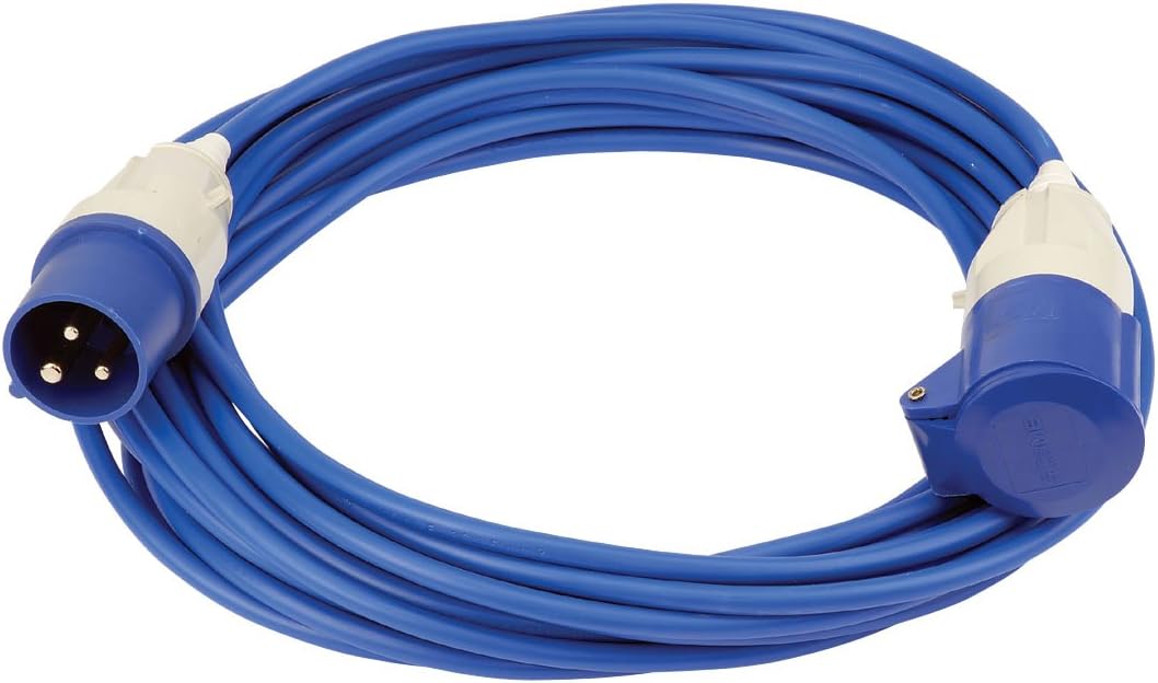 Draper 17568 Extension Cable 230 V 16 A 14 m x 1.5 mm², Blue, 14m x 1.5mm