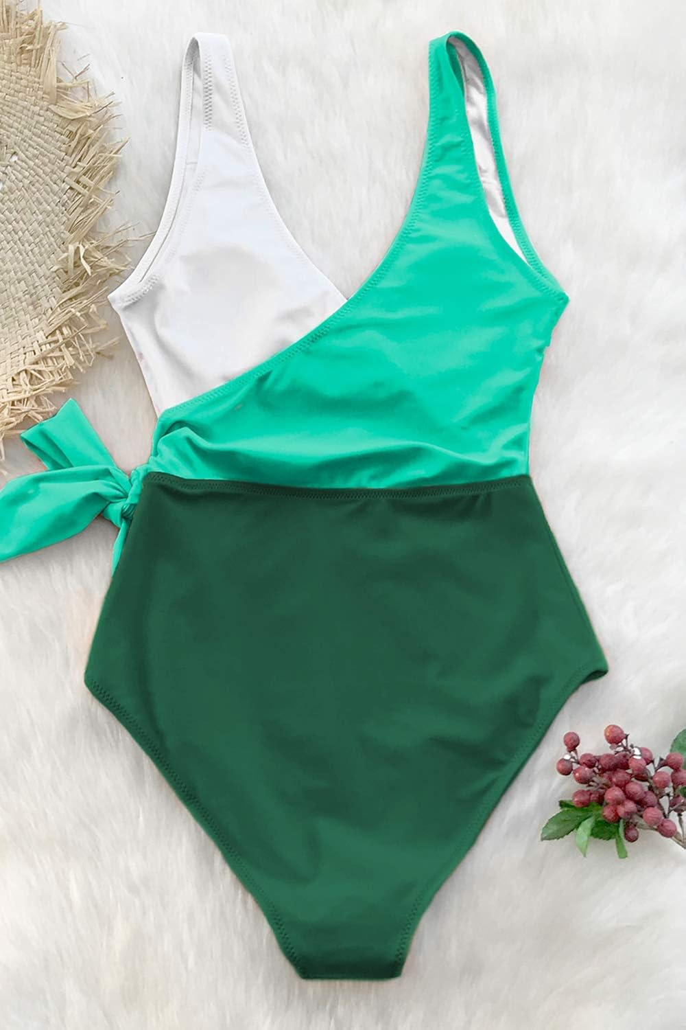 cupshe orange and white bowknot