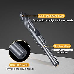 HARFINGTON 20mm Drill Bit 1/2" Reduced Shank Round