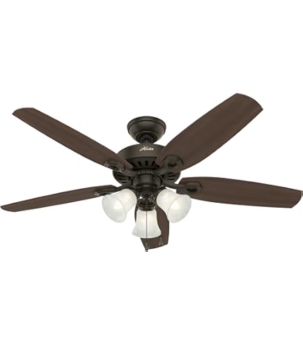 Hunter 52016 Oakhurst 52 in. LED Indoor Low Profile New Bronze