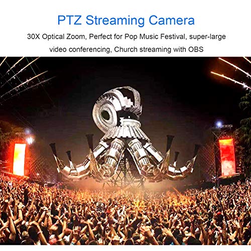 Tenveo 30X-USB Camera for Music Festival, large video conferencing, Live Streaming Camera, Broadcast Camera (30X Zoom TEVO-VHD303U)