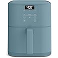 bella 6 Qt Slim Air Fryer, Fits-anywhere™ Kitchenware, EverGood™ Ceramic Nonstick Coating, Adjustable Temperature, 6 Preset Cooking Options, 60 Min Auto Shutoff w Audible Tone, 5lb Capacity, Surf