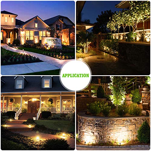 AIMHEIM 8er-Set Gartenstrahler LED Warmweiß, 3W Gartenleuchte Garten Beleuchtung mit Stecker, Schwenkbar Außen-Strahler… – Bild 8