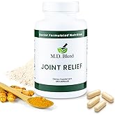 M.D. Joint - Experts Formulated Supplement - Joint Supplements for Women & Men, Knees, HIPS, Ankles, Collagen, Hydrolyzed, Glucosamine Chondroitin MSM, BioPerine, Turmeric - 120 Capsules (Pack of 1)
