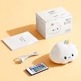 One Fire 8-in-1 Kids Night Light 16 Colors Remote Tap Silicone 1200mAh view 9