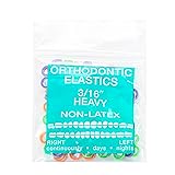 JMU Orthodontic Elastics 3/16 Inch Heavy 6.5oz 100