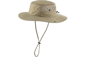 Home Prefer UPF50+ Mens Sun Hat Wide Brim Womens UV Protection Beach Bucket Hat for Fishing Hiking Snap Up Cowboy Hat
