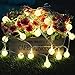 Vmanoo String Lights Battery Powered, 40 LED Globe Fairy String Lights, Outdoor Indoor Decor Lighting for Christmas Garden Path Patio Lawn Holiday Wedding Party, 2-Pack (Warm White)