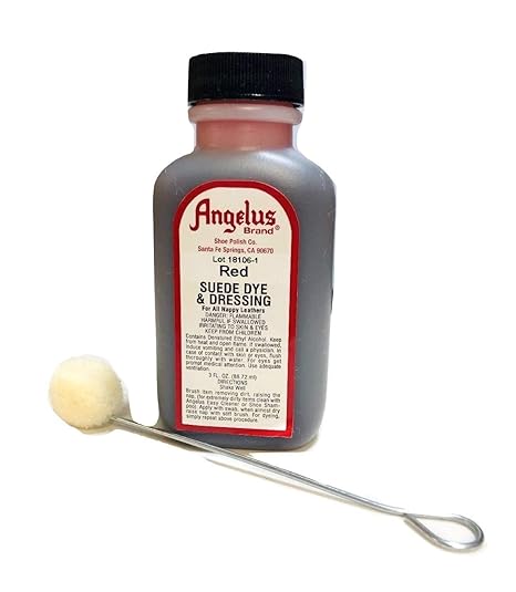 red suede shoe dye