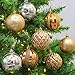 Valery Madelyn 24ct 60mm Winter Wishes Silver Blue Shatterproof Christmas Ball Ornaments Decoration for Christmas Tree