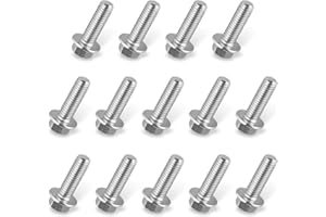 Yidcidu 14PCS Differential Cover Bolt, M8 1.25 x 20 mm Stainless Steel Vehicle Bolt Kit, Anti-slip, Anti-breakage Serrated He